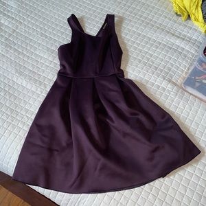 Purple cross back thing dance dress
